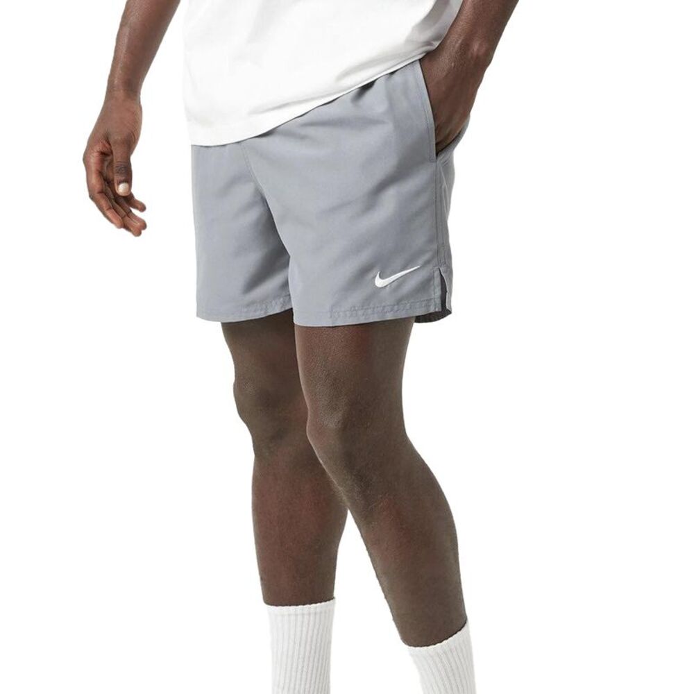 Nike Mens Embroidered Logo Regular Swim Shorts / Cool Grey